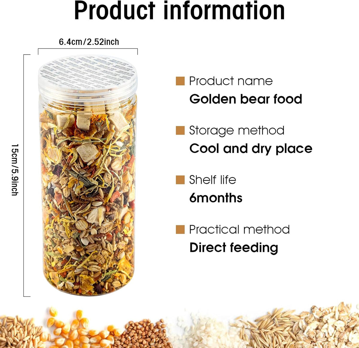 Gourmet Hamster & Gerbil Food, Dry Food for Hamsters-Supports Healthy Digestion and Healthy Teeth