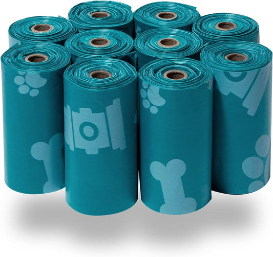 Best Pet Supplies Dog Poop Bags (150 Bags) for Waste Refuse Cleanup, Doggy Roll Replacements for