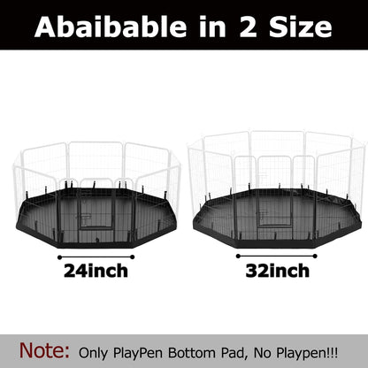 PJYuCien Dog Playpen Bottom Pad, Fits 24 Inch Width 8 Panels Regular Octagon Metal Exercise Pet