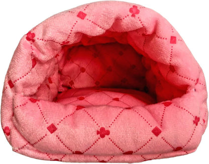 WowowMeow Small Animals Warm Hanging Cage Cave Bed for Hamsters, Guinea-Pigs, Rats, Rabbit and