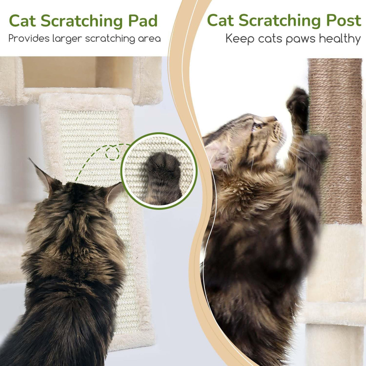 Globlazer Heavy Duty Cat Tree Tower, 70inch Sturdy Cat Tree for Indoor Cats Sturdy Large Cat Tower
