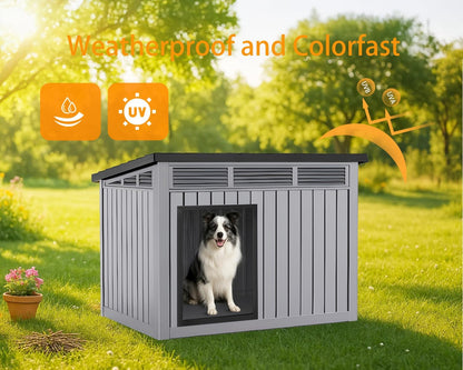 VIXZEN Dog House Indoor Outdoor,Waterproof Dog House for Small to Medium Dogs,Doghouse with Air