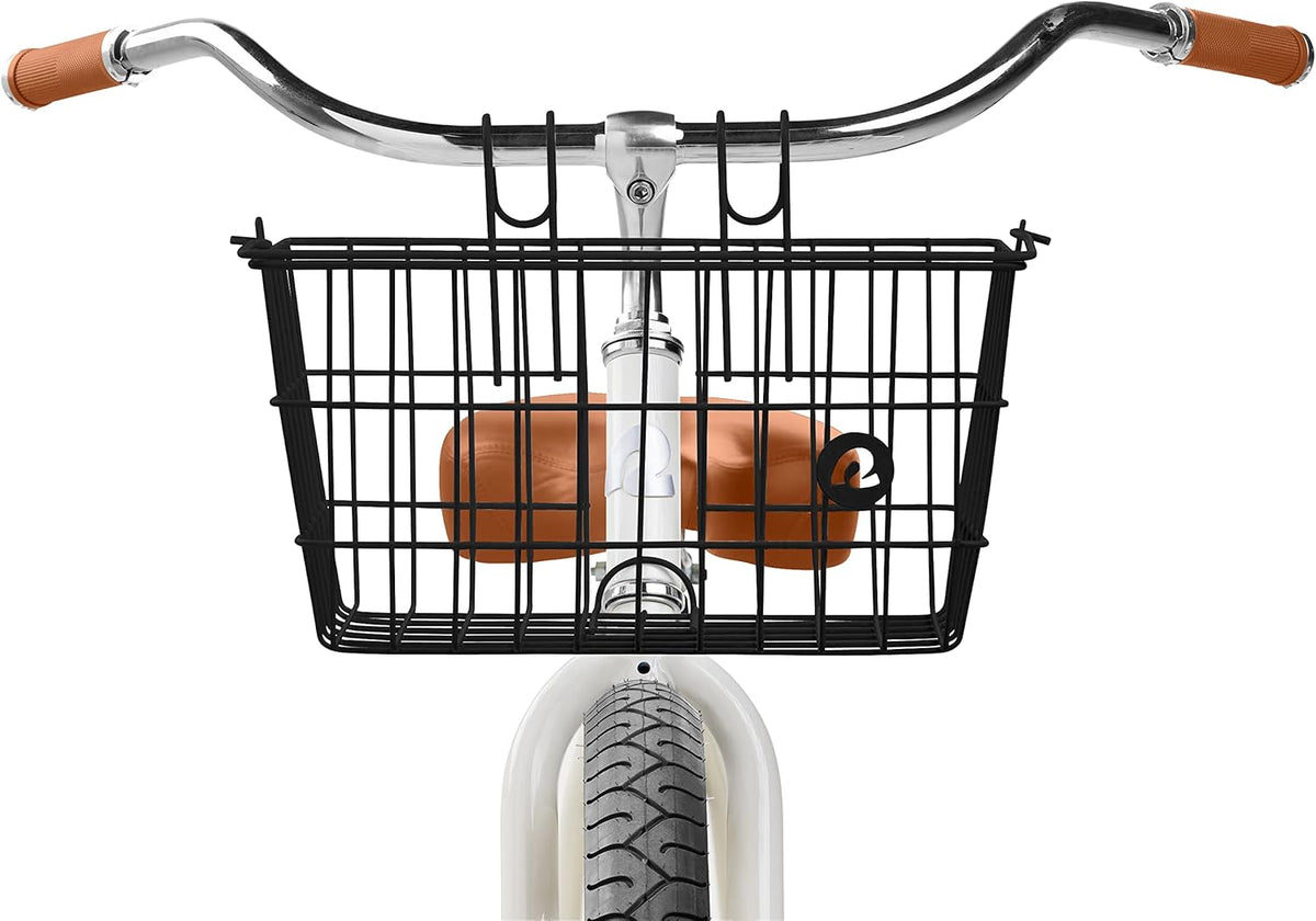 Retrospec Apollo-Lite Lift-Off Bike Basket - Detachable Steel Handlebar Basket with Carrying Handle