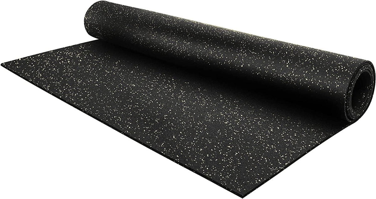 Flooring Inc's 1/4" Thick Tough Rubber Flooring Roll | Flexible Recycled Rubber Floor Mats for Home