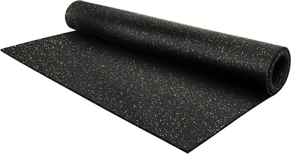 Flooring Inc's 1/4" Thick Tough Rubber Flooring Roll | Flexible Recycled Rubber Floor Mats for Home