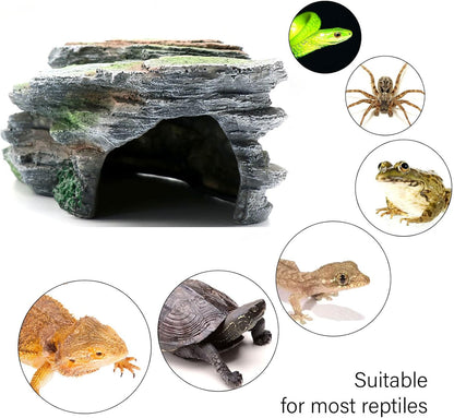 Reptile Resting Terrace Tortoise Climbing Platform Shale Scape Step Ledge, Reptile Cave Hideout