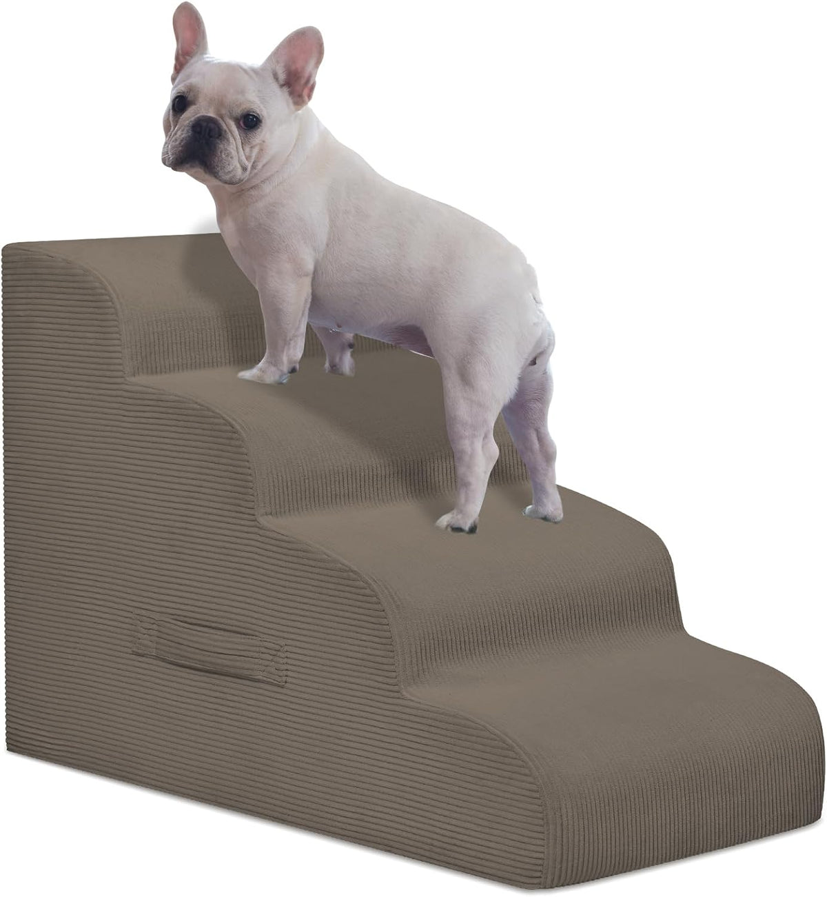 Dog Steps for Small Dogs, 4-Step Pet Ramp Stairs for High Beds and Sofa, Non-Slip Pet Stairs for