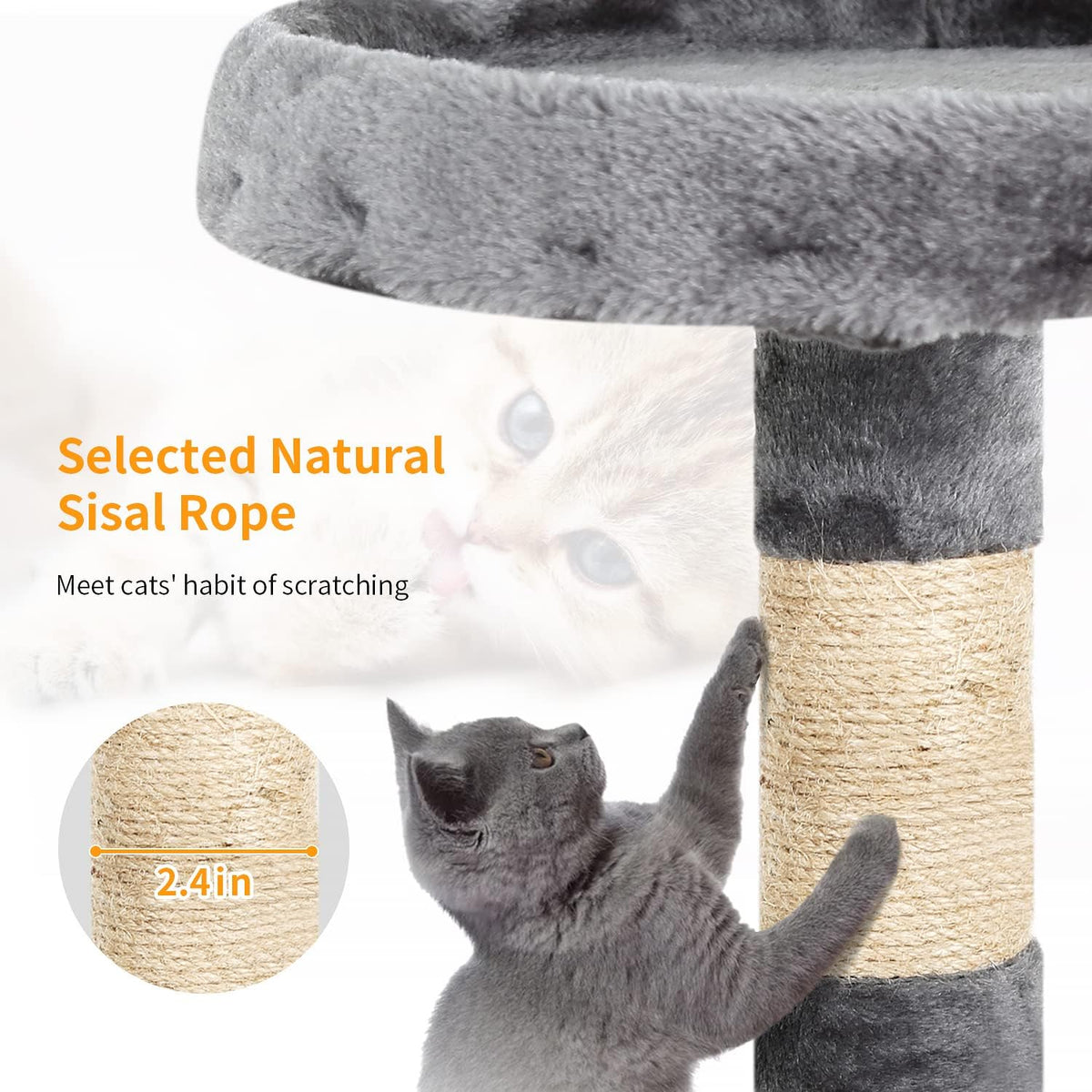 BestPet Cat Tree 36 inch Tall Scratching Toy Activity Centre Cat Tower Cat Condo Multi-Level