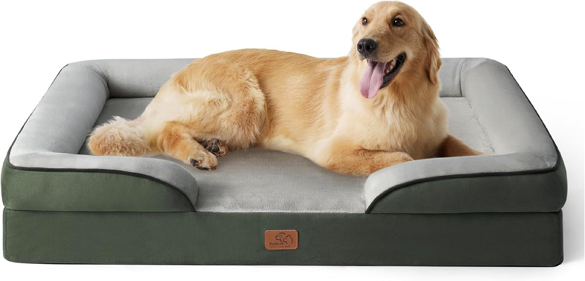 Bedsure XL Plus Orthopedic Dog Bed for Extra Large Dogs - Waterproof XLarge Dog Cat Bed, Comfort