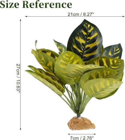 Reptile Plants Decoration, Reptile Plants for Terrarium Decor, Reptile Artificial Plant, Amphibian