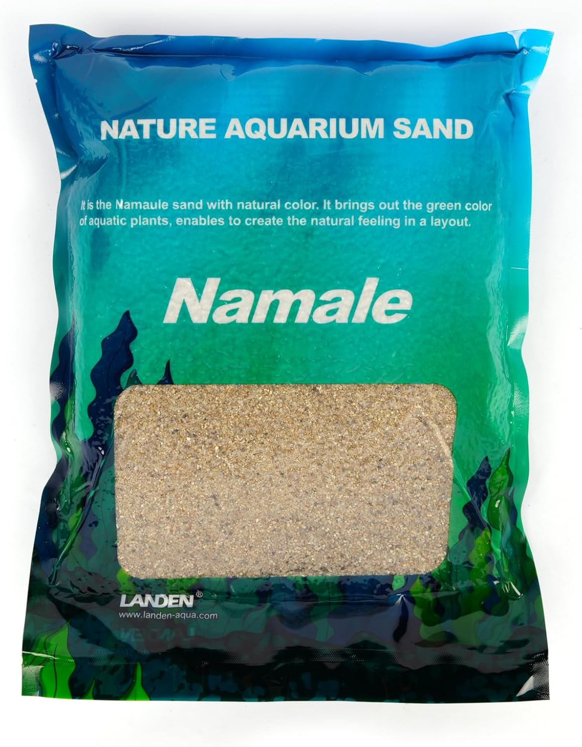 LANDEN Namale Aquarium Sand 11 lbs(3L), Super Natural for Aquarium Landscaping, Cosmetic Sand for