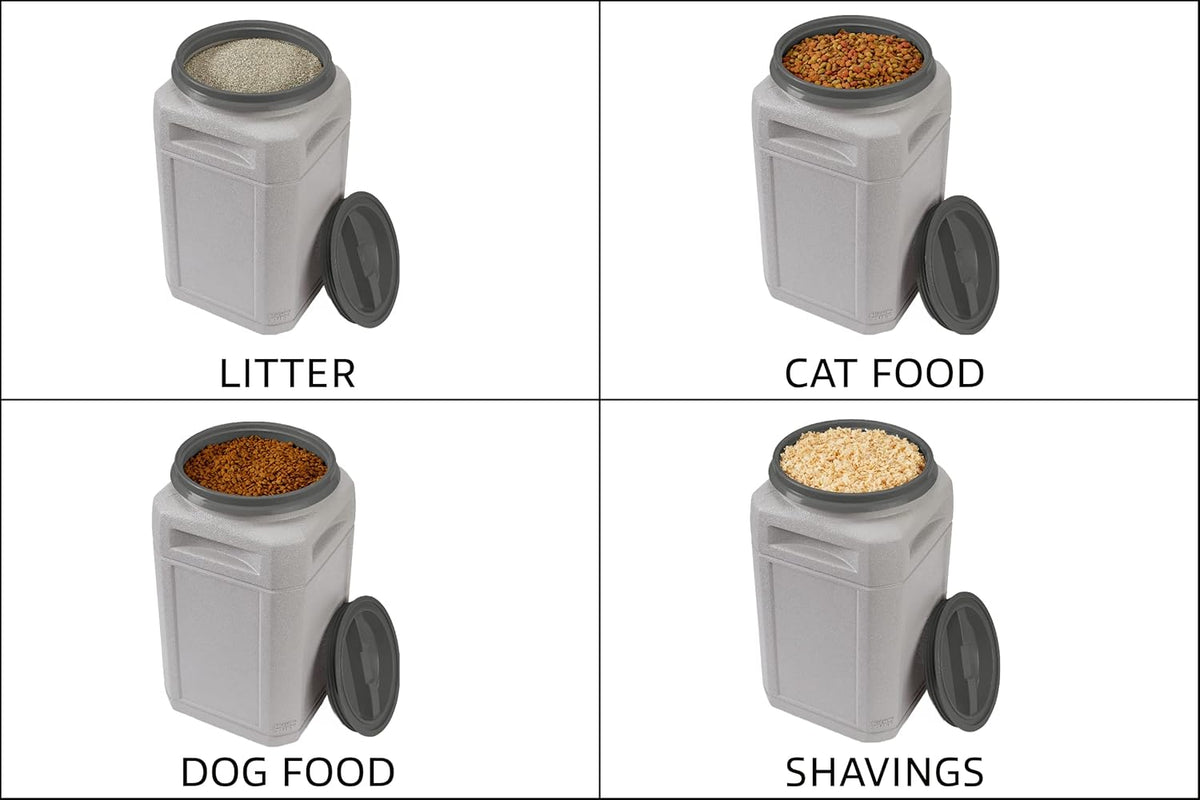 Mighty Tuff Airtight Dog Food Storage Container – 13 Gal, up to 54 lb Capacity – Cat and Dog Food