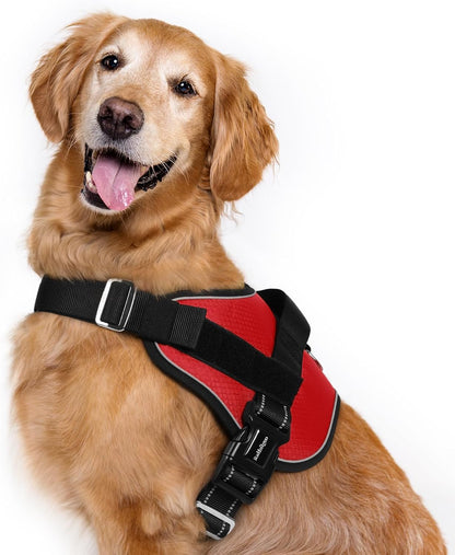 rabbitgoo Dog Harness for Large, Easy On Pet Vest with One Buckle, No Pull Adjustable Service