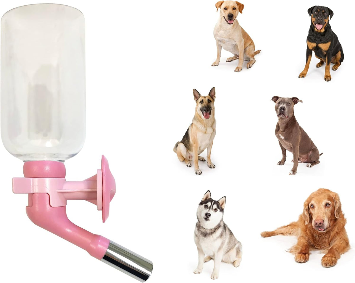 Choco Nose Patented No-Drip Water Bottle/Feeder for Large Dogs Over 50 lbs - Wire Cages, Crates or
