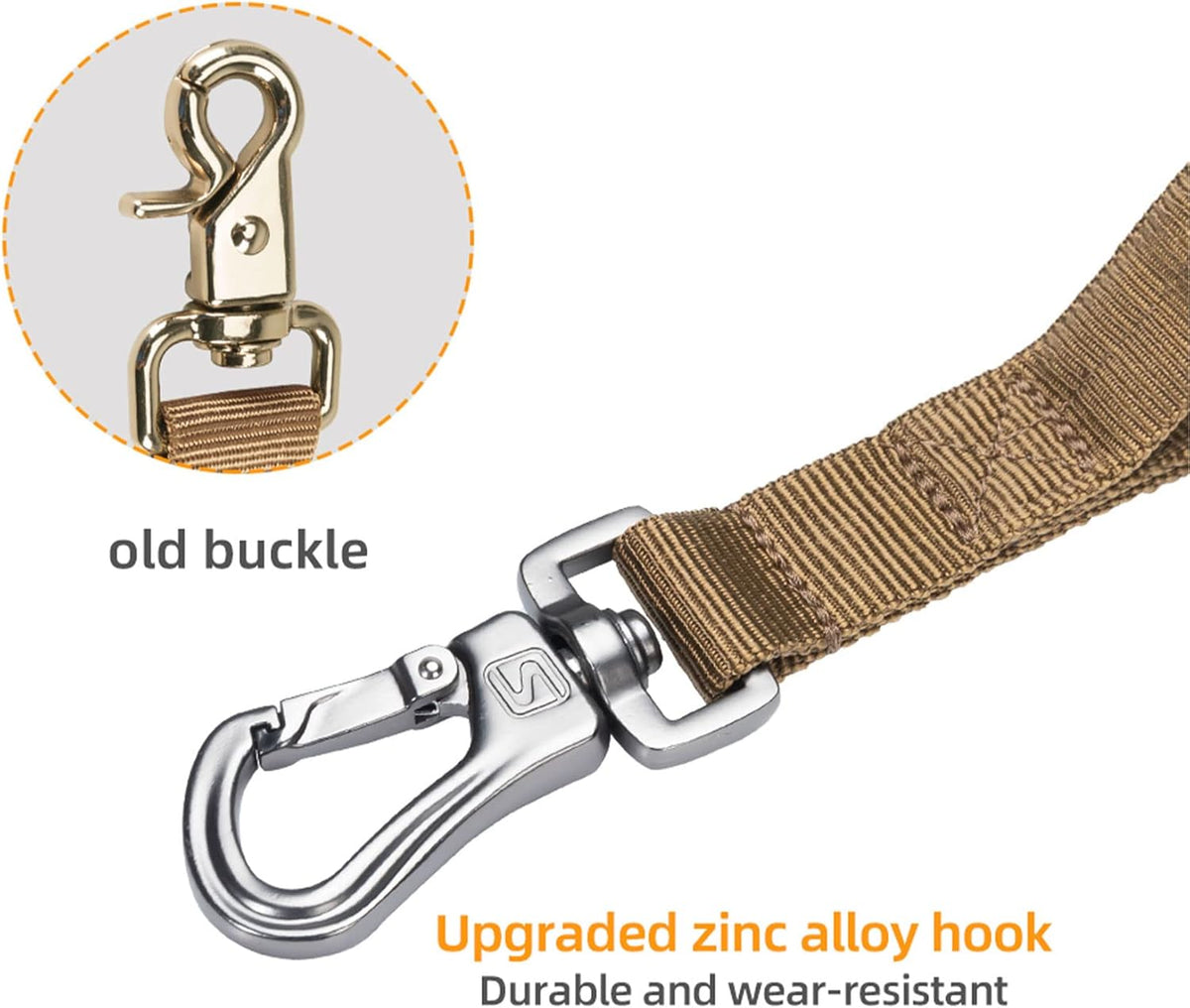 EXCELLENT ELITE SPANKER Tactical Bungee Dog Leash Military Adjustable Dog Leash Quick Release