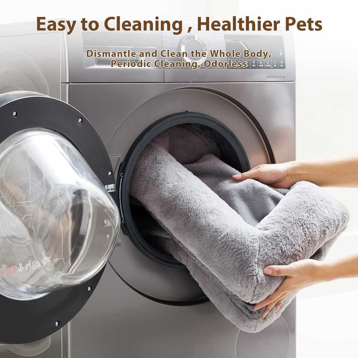 BFPETHOME Dog Beds for Small Dogs, Washable Dog Bed with Sides, Orthopedic Medium Sized Soft Mats