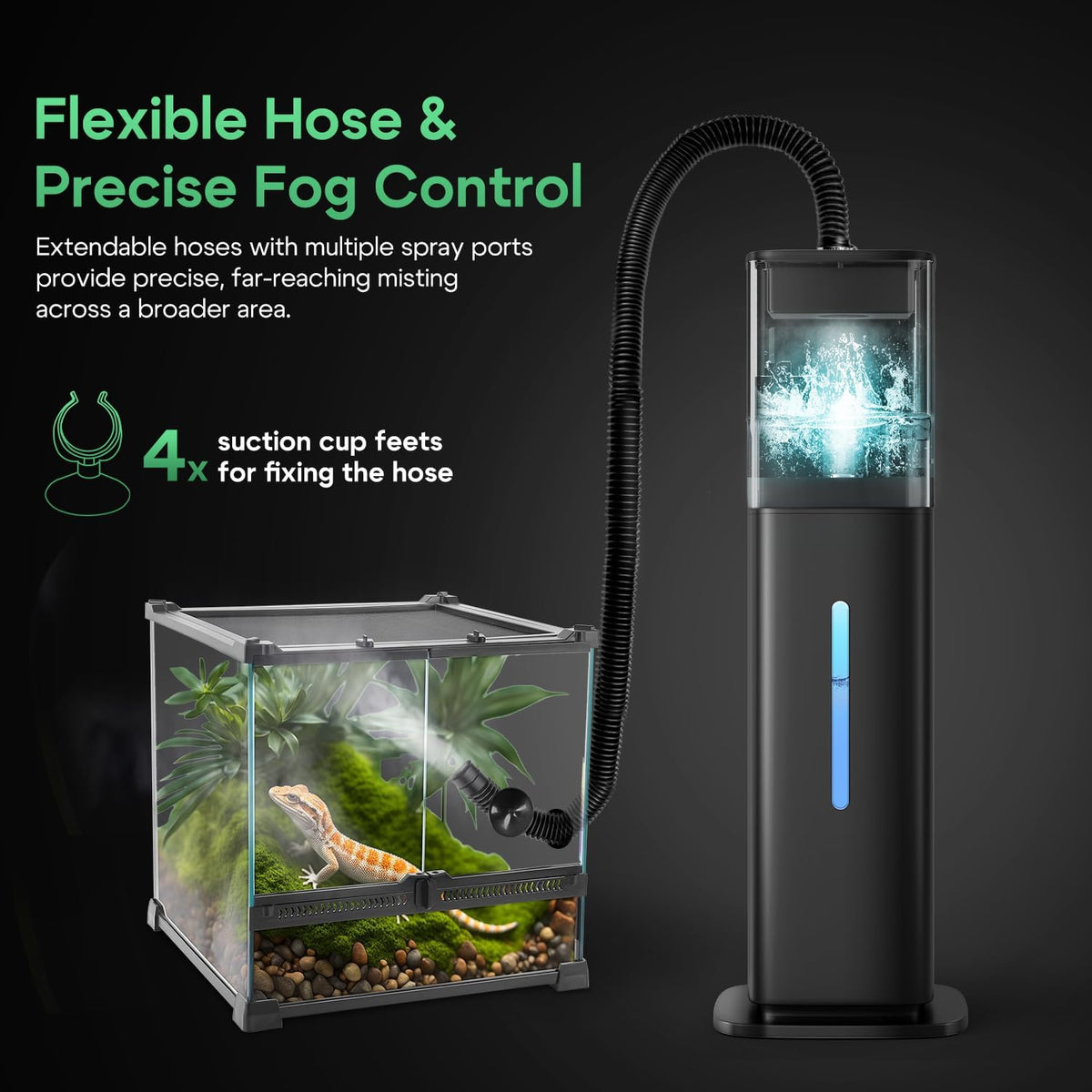 Humidifiers for Plants, 2.1Gal/8L Plant Humidifier Indoor, Reptile Fogger Mister with Precise