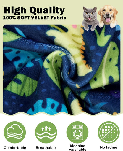 CuteBone Dinosaur Costume Dog Pajamas, Stretchy Spandex Crystal Velvet Sleepwear Coat for Small
