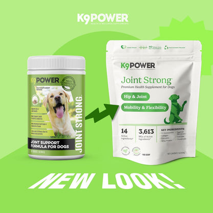 K9 Power Joint Strong Supplement 1 lb - Dog Joint Health & Mobility Support with Glucosamine