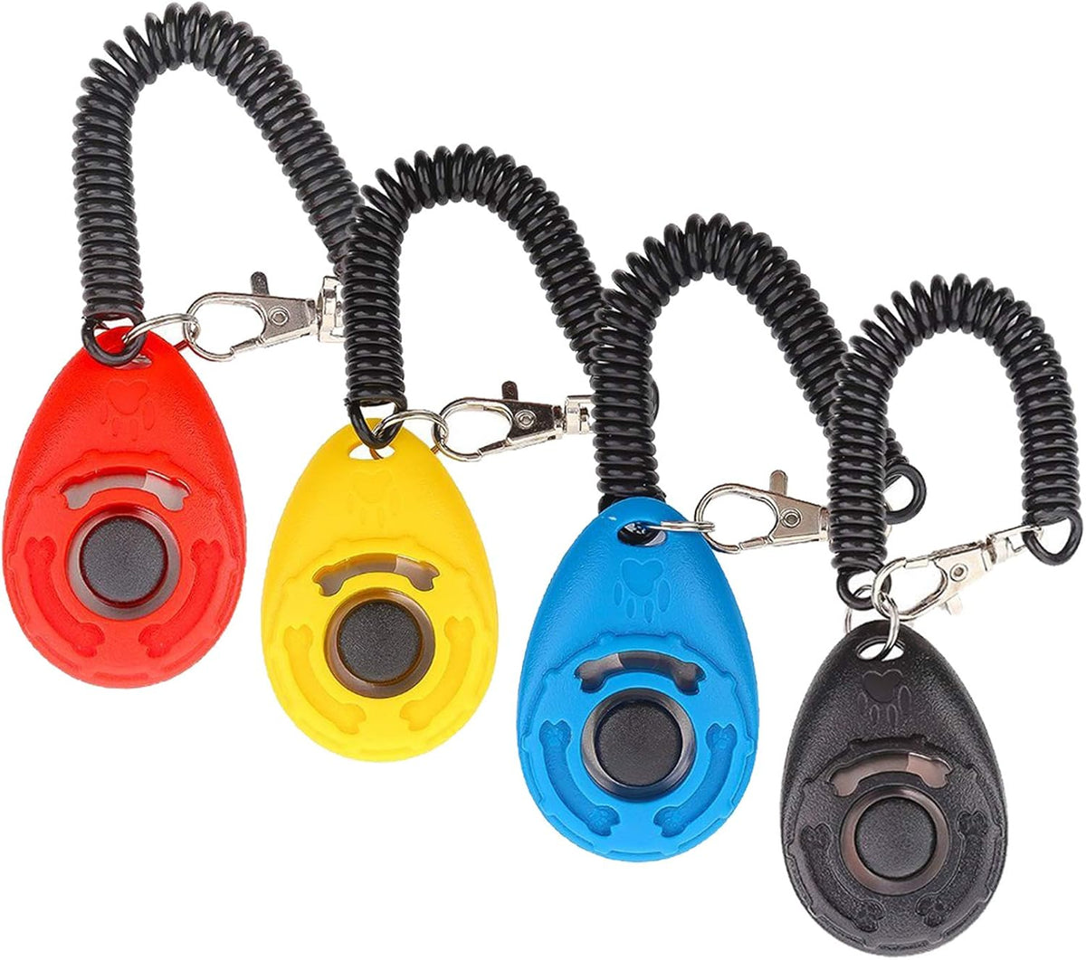Clicker Training for Dogs, [4 Pcs, Multi-Color] Dog Clicker for Training, Clicker Dog Training with