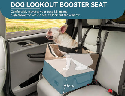 Petsfit Dog Booster Seat, Washable Pet Car Booster Bucket Seat with Portable Carrying Case for