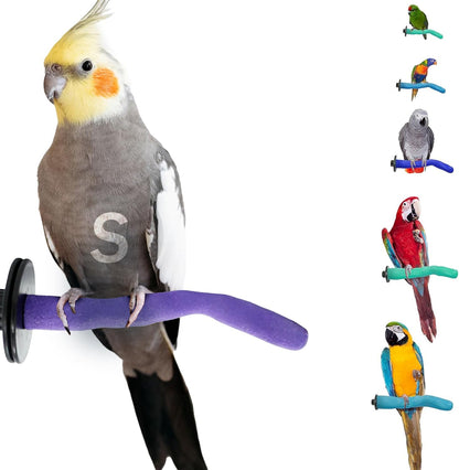 Safety Pumice Perch - Trims Nails and Beak - Promotes Healthy Feet - Safe Non-Toxic Bird Supplies