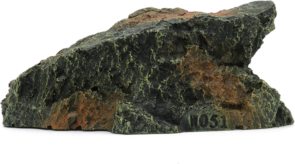 JIHAQUA Reptile Rock Hide Cave, Aquarium Habitat Decor Rock Tortoise Hideout for Lizards, Turtles