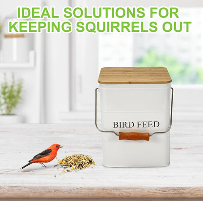 Bird Seeds storage container,Bird Seed Container,Metal food tin for Birds, pet snacks Canisters