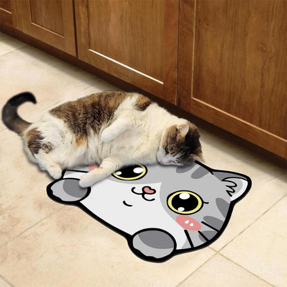 Pet Supplies Cat Feeding Bowl Mat - Absorbent, Easy Clean, Quick Dry for Cat Food and Water