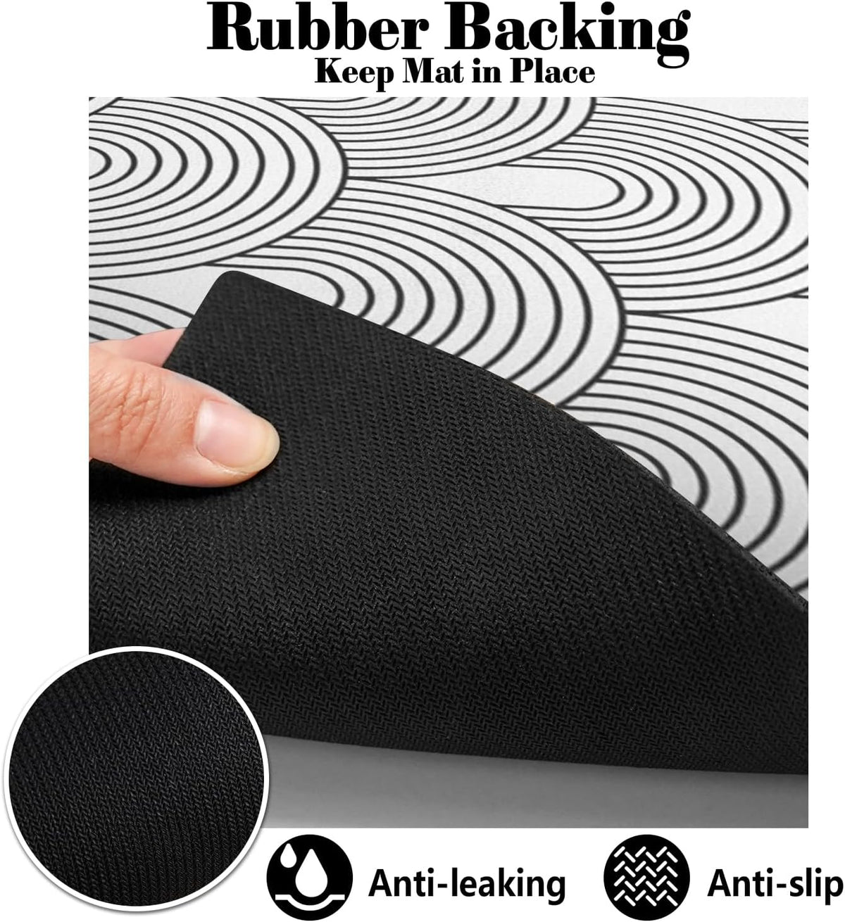Dog Food Mats for Floors Absorbent, Pet Cat Food Mat - Quick Dry Dog Bowl Mats for Food and Water