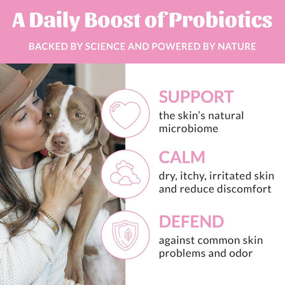 SKOUT'S HONOR Probiotic Deodorizer Spray for Pets- Hydrating Daily-Use with Avocado Oil & Omega-3s