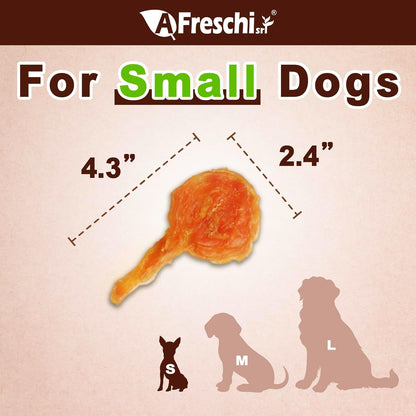 Afreschi Natural Turkey Tendon Lollipop Pack of 4, Dog Treat for Signature Series, All Natural