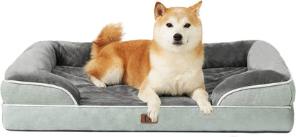 EHEYCIGA Orthopedic Dog Beds for Large Dogs, Waterproof Memory Foam Large Pet Bed with Sides