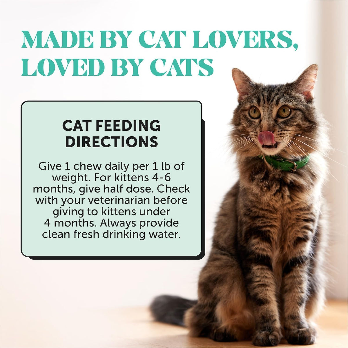 Fresh Dental Bites for Cats - Crunchy & Creamy Cat Dental Treats for Fresh Breath, Plaque + Tartar