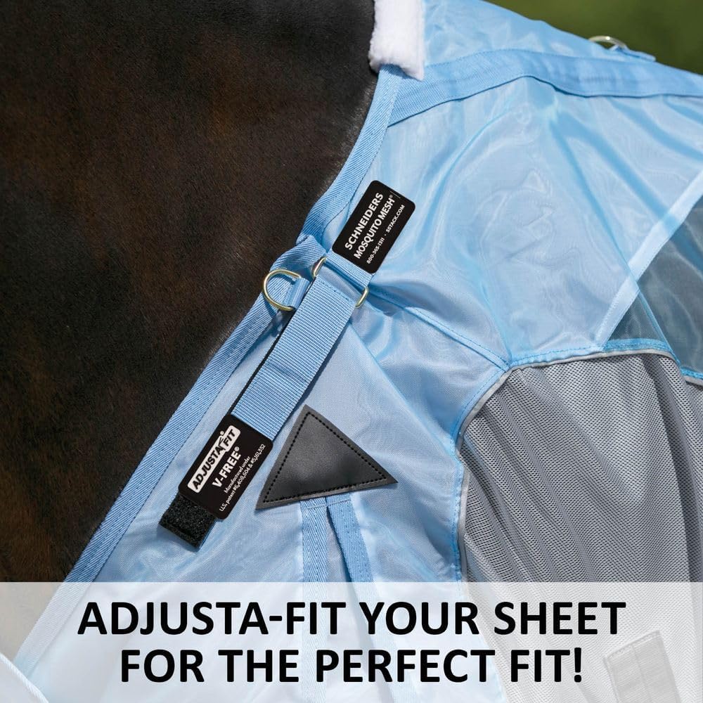Schneiders Adjusta-Fit Mosquito Mesh Hybrid II Horse Fly Sheets | Ultimate Insect & UV Protection