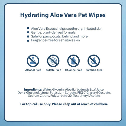 Best Pet Supplies Pet Wipes for Dogs - Dog Wipes Cleaning Deodorizing, for Coats, Ears, Paws