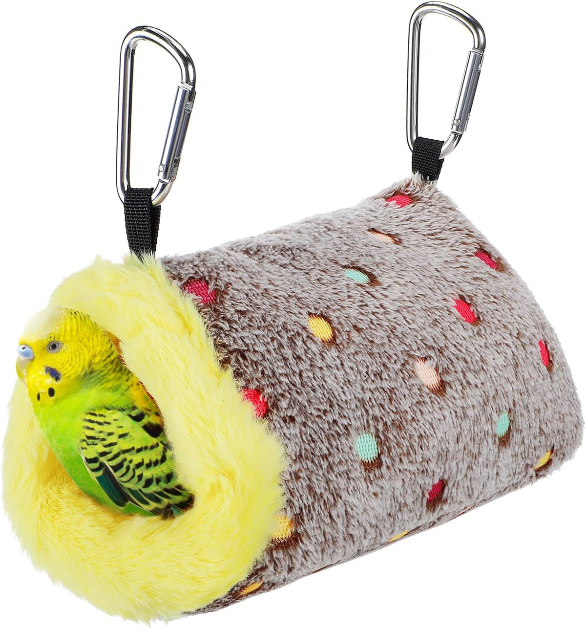 MEWTOGO Small Warm Bird Nest House - Cozy Bird Bed for Cage with Mat, Hanging Hammock Shed Hideaway