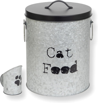 Medium Cat 30lb Pet Food Storage Canister with Scoop – Durable & Airtight for Freshnesss
