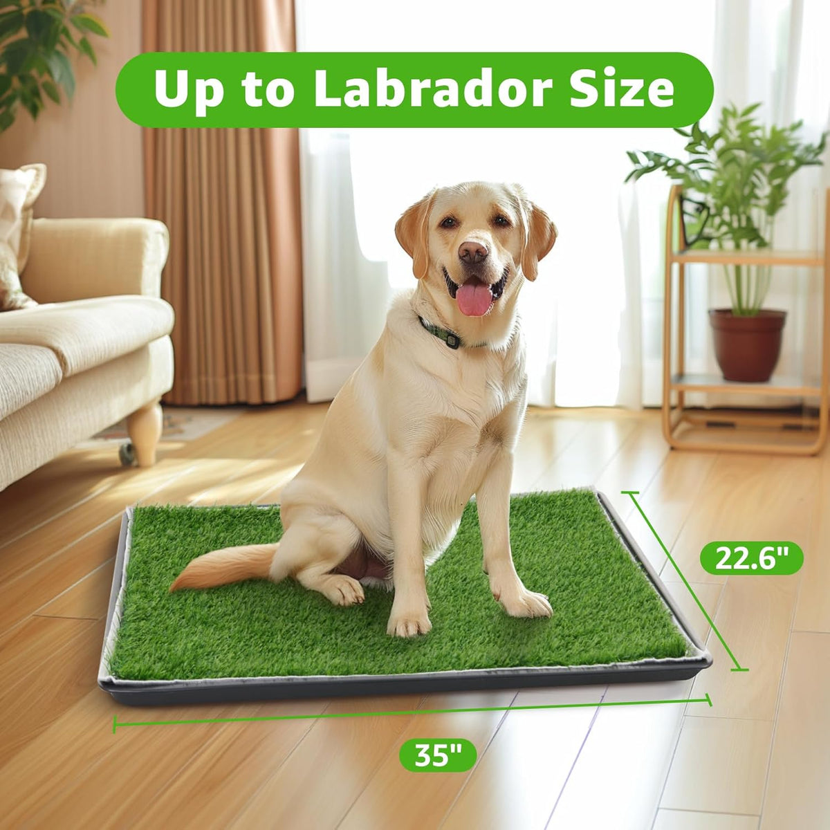 Dog Grass Large Potty Patch, Dog Litter Boxes Artificial Grass Bathroom Turf for Pet Training