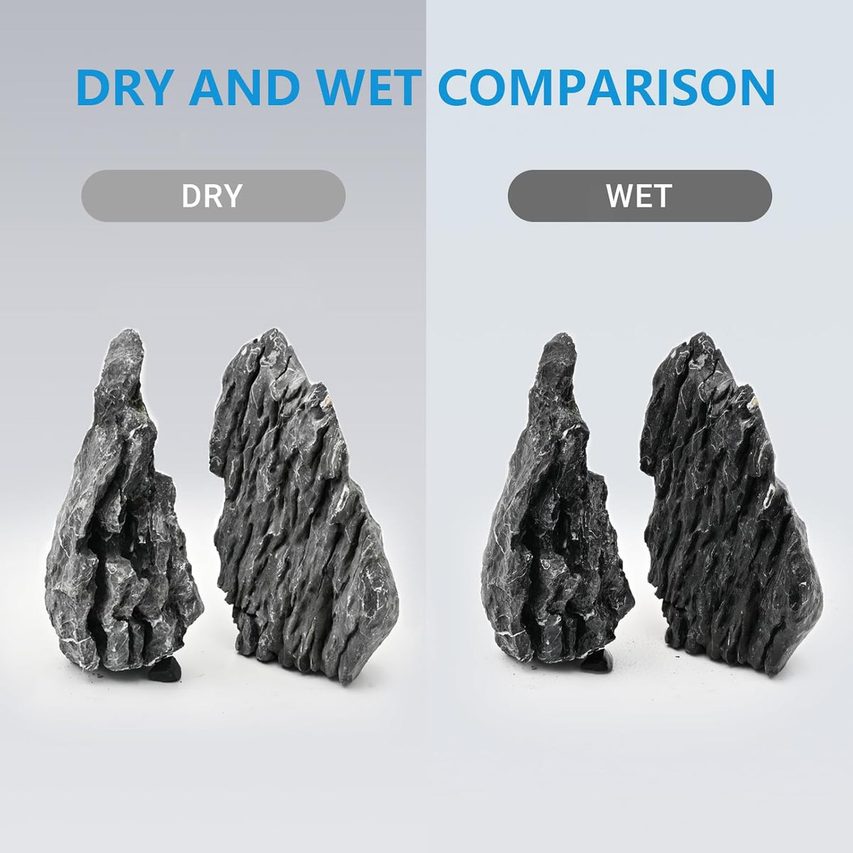 KINGRUI Natural Seiryu Rock Stone 11LB Dragon Stone for Aquarium Landscaping Models Fish Tank