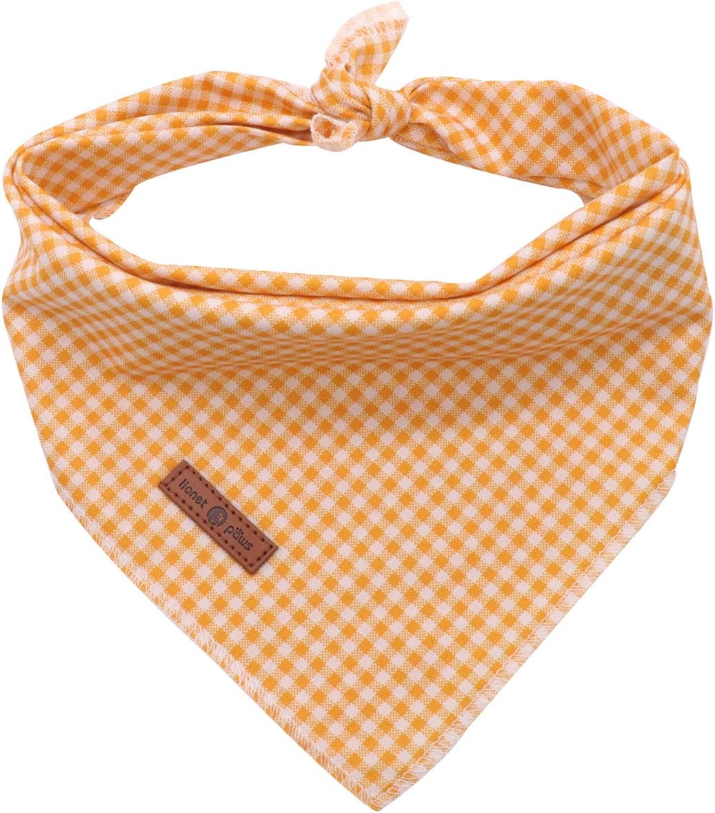 Lionet Paws Dog Bandana for Small Medium Large Dogs, Cat Dogs Kerchief Triangle Bibs Scarf for Girl