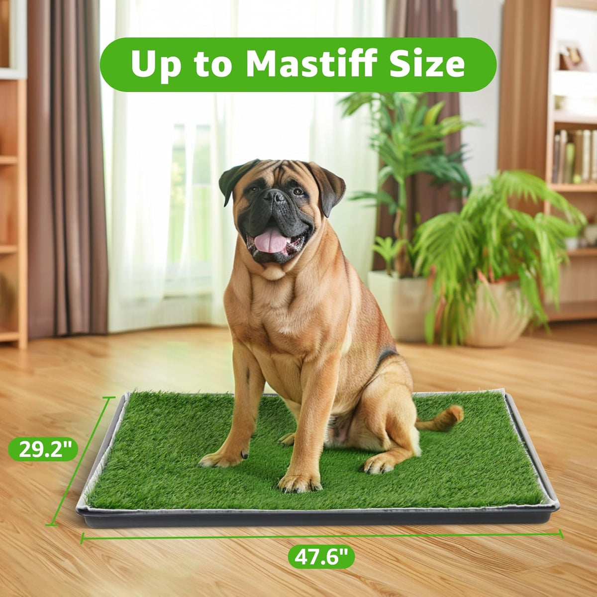 Dog Grass Large Potty Patch, Dog Litter Boxes Artificial Grass Bathroom Turf for Pet Training