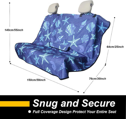 Back Seat Cover for Car Trucks Van SUV,Waterproof Rear Bench Towel Seat Covers for Dogs and