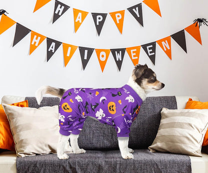 Dog Halloween Pajamas Dog Costumes Pjs Stretchy Funny Pet Costumes Clothes Outfit Pajamas for