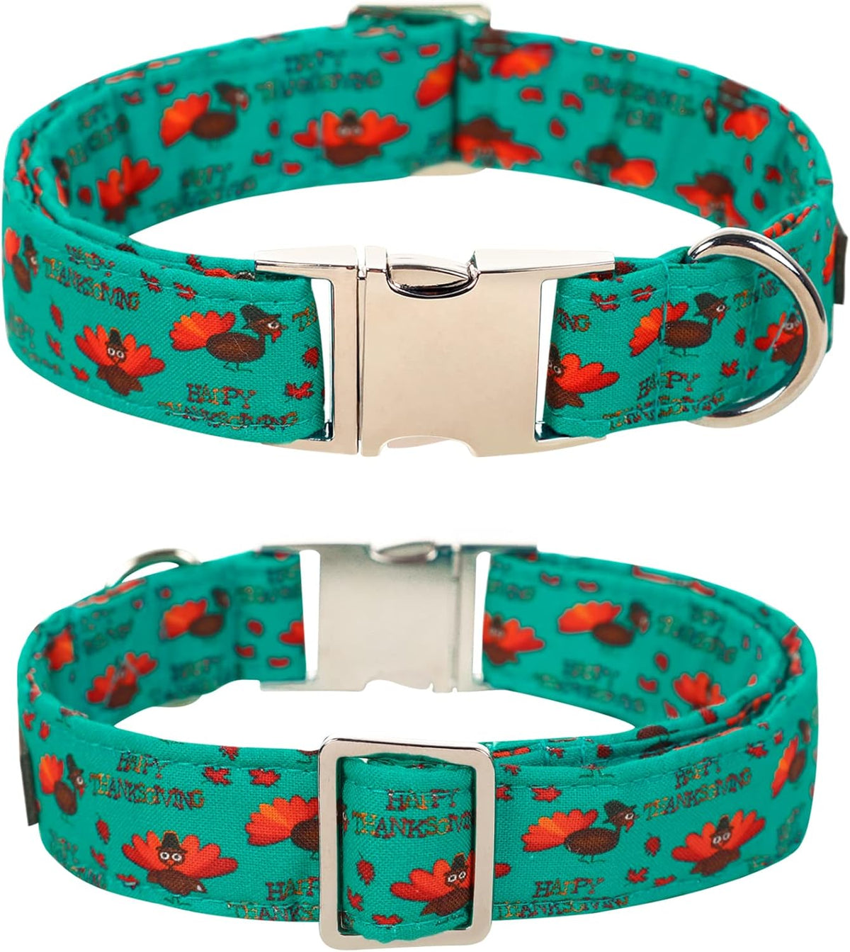 Lionet Paws Thanksgiving Day Dog Collar with Bowtie, Dog Sailor Bow Collar with Metal Buckle for