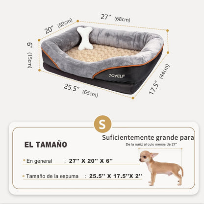 JOYELF Memory Foam Dog Bed Small Orthopedic Dog Bed & Sofa with Removable Washable Cover and