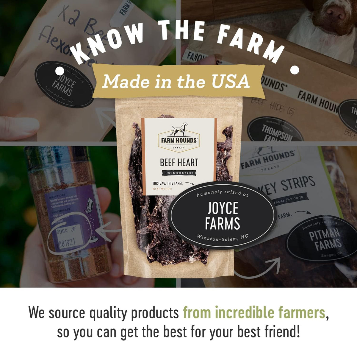 Farm Hounds - Beef Heart - Premium Natural Beef Heart Jerky For Dogs - Made From 100% Humanely