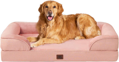 EHEYCIGA Orthopedic Dog Beds for Extra Large Dogs, Waterproof Memory Foam XL Pet Bed with Sides