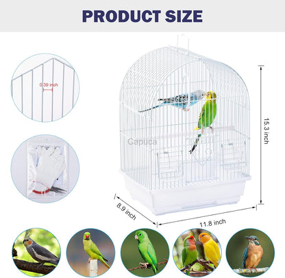 Small Bird Travel Cage - Lightweight Small Birds Starter Kit with Birdcages and Accessories Great