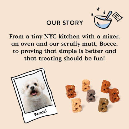 Bocce’s Bakery Dailies Brushy Sticks to Support Oral Health & Fresh Breath, Wheat-Free Dental Bars